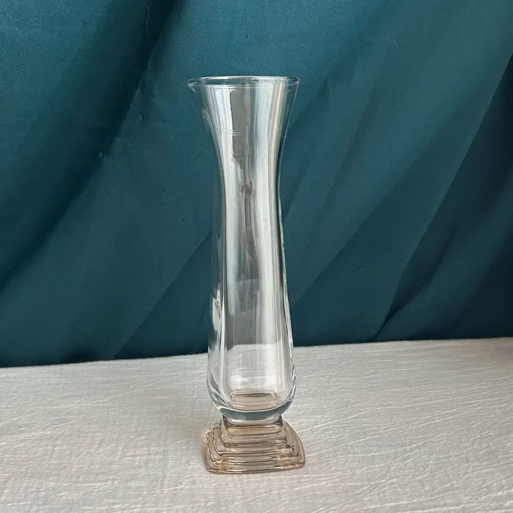 Italian Bormioli Rocco Classic Pale Pink Bud Vase